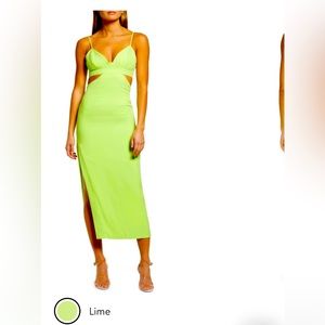 BARDOT cut out midi dress